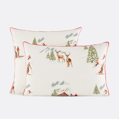 Funda de almohada de percal de algodón, Alpes LA REDOUTE INTERIEURS