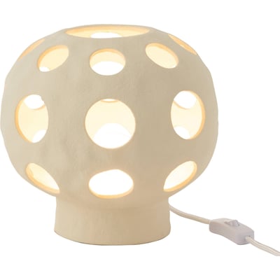Lampe globe ronde en pierre ajourée RECOLLECTION