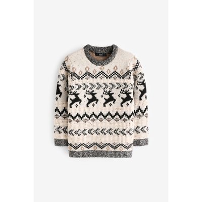Pull garçon collection famille jacquard cerf NEXT