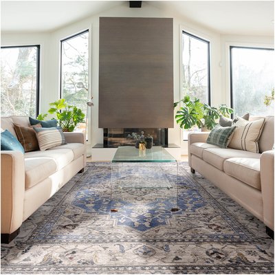 Sophisticated Vintage Medallion Rug SO'HOME