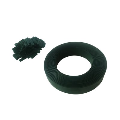 Lamelle occultante PVC avec clip de fixation de 50 m pour grillages rigides TOILINUX