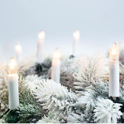 Bougies led sur clip pour décoration de Noël WADIGA