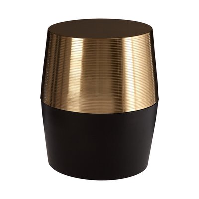 Textured Luxe Drum Side Table SO'HOME