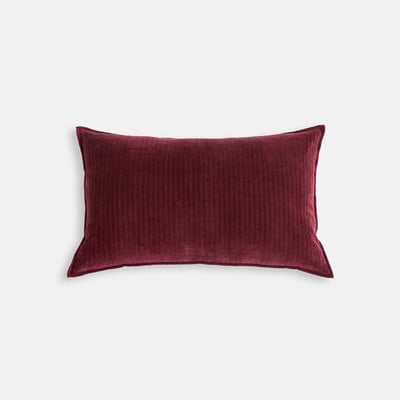 Housse de coussin rectangulaire, en velours ciselé, MILO LA REDOUTE INTERIEURS