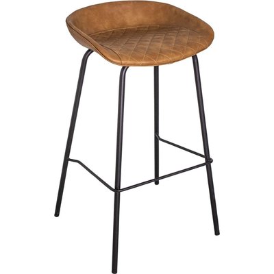 Tabouret de bar assise capitonnée Houston Caramel ANTIC LINE CRÉATIONS