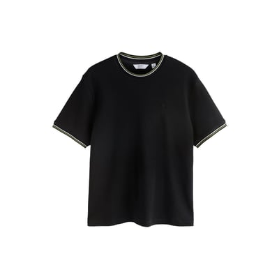 T-shirt écru texturé à liserés NEXT