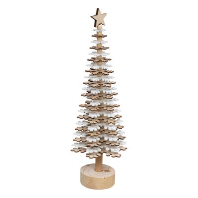 Sapin de Noël Flocon en bois ATMOSPHERA