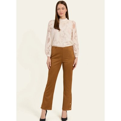 Pantalon droit en suédine POSTER NAF NAF