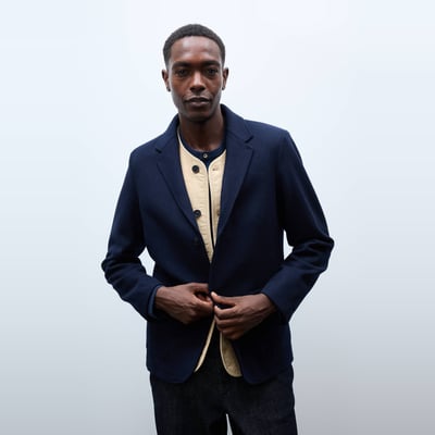 Veste blazer en mélange laine MONOPRIX