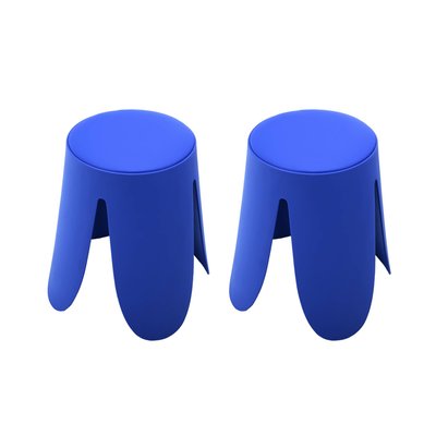 Tabouret empilable simili cuir (lot de 2) NIKI SWEEEK