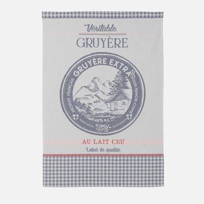 Torchon jacquard en coton VÉRITABLE GRUYÈRE COUCKE