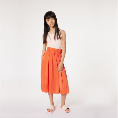 Jupe plissee orange La Redoute