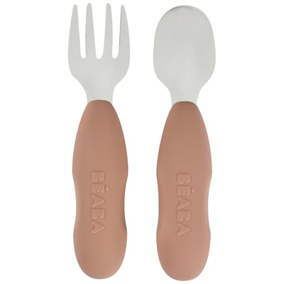 Lot de 2 pré-couverts en inox BEABA