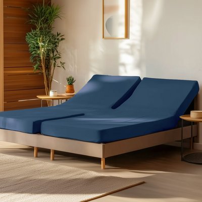 Drap housse en percale de coton pour lit articulé SOFT PERCALE SENSEI MAISON
