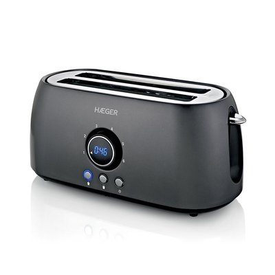 Torradeira HAEGER FUTURE PLUS - 1400W, com contador de tempo eletrónico, da Haeger HAEGER