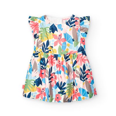 Robe en satin fleurs BOBOLI