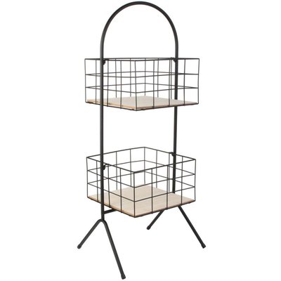 Desserte de rangement filaire 2 paniers CMP