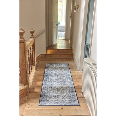 Traditional Bordered Eco-Washable Runner Rug HUG RUG