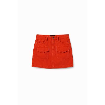 Mini-jupe denim poches DESIGUAL