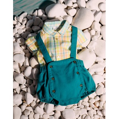 Body-Chemise à Carreaux + Combi-Short Brothers & Sisters ZIPPY