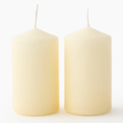 Lot de 2 mini bougies fumeur MONOPRIX