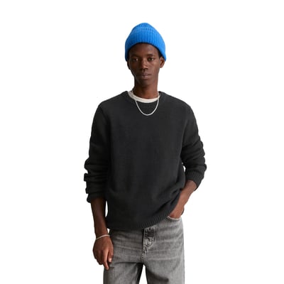 Pull bouclé coupe classique en mélange de coton bio doux MARC O’POLO DENIM