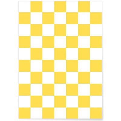 Affiche Damier Jaune L'AFFICHERIE