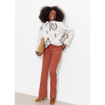 EUGENE pantalon flare en toile PROMOD