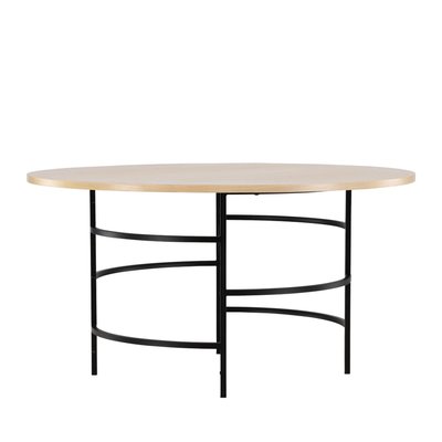 Table à manger 6 personnes ronde en bois et métal - Copenhagen VENTURE HOME
