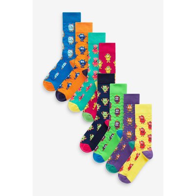 Chaussettes à motif fun, lot de 8 NEXT