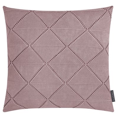 Housse de coussin jacquard 100% coton effet tricot PURL MAGMA HEIMTEX