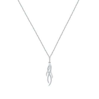 Collier en argent 925 et oxyde de zirconium CLEOR