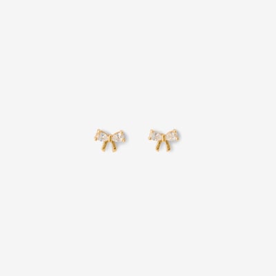 Puces d'oreilles nœud en argent garanti BALABOOSTE