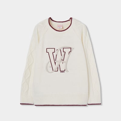 Pull garçon avec broderie de lettres BOBOLI