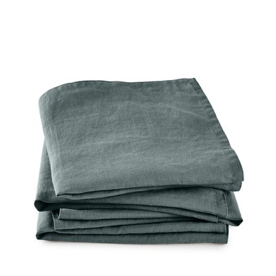 4er-Pack Servietten Victorine, gewaschenes Leinen LA REDOUTE INTERIEURS