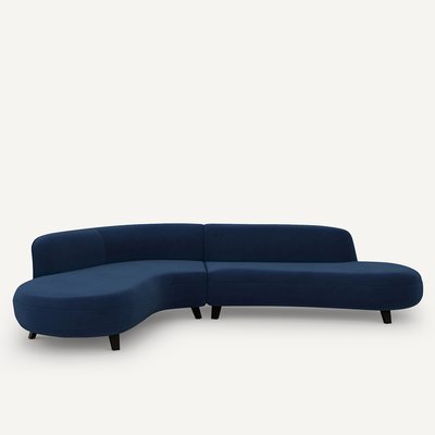 Canapé d’angle velours, Rosebury design E.Gallina AM.PM