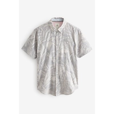 Chemise à manches courtes texturée fleurs NEXT