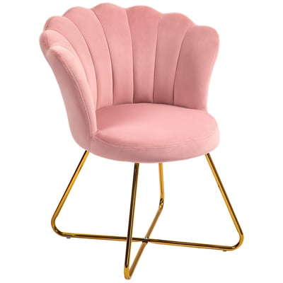 Accent Chair Polyester Rose HOMCOM