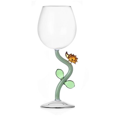 Verre à vin d'art hérisson  Animal Farm Hedgehog ICHENDORF