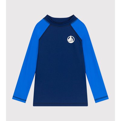 UV Protection Swim T-Shirt with Long Sleeves PETIT BATEAU