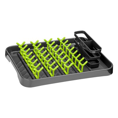 Dish Drainer in Grey/Lime Green SO'HOME