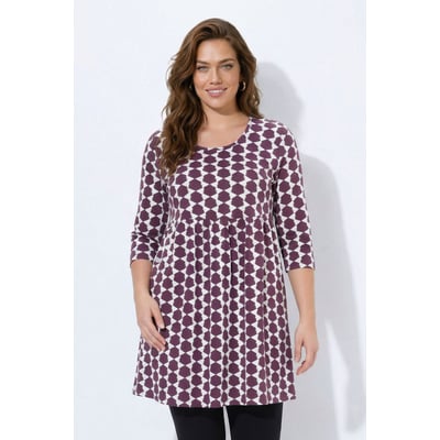 T-shirt long, imprimé graphique, coupe en A ULLA POPKEN