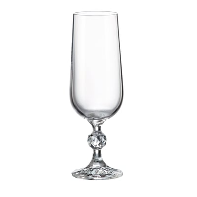 Lot de 3 flûtes en cristallin 18cl, MATIGNON NOVASTYL