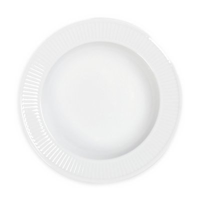 Plat Rond Creux Plissé Blanc PILLIVUYT