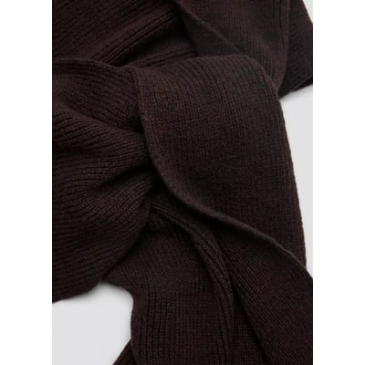 Balaclava en maille, écharpe MANGO TEEN