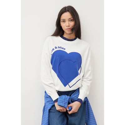 Pull oversize col rond manches longues BONOBO