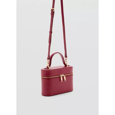 Sac vanity effet crocodile MANGO