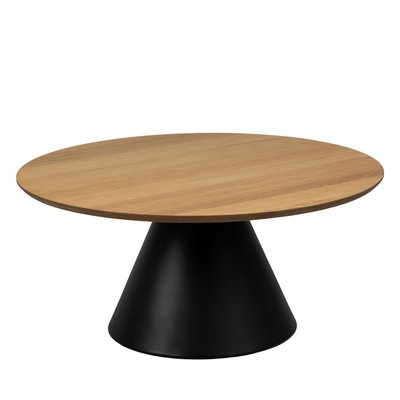 Table basse ronde en bois ø85cm - PARIDES DRAWER