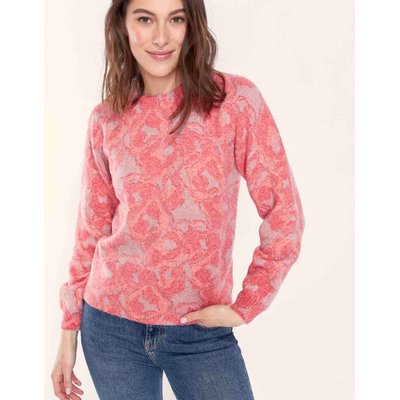 Pull maille imprimé douillet TELMA LA FIANCÉE