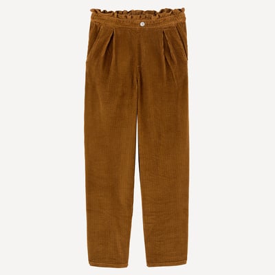 Pantalon paper bag en velours côtelé LA REDOUTE COLLECTIONS